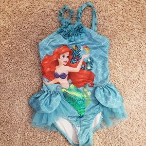 Disney Store Little Mermaid Swimsuit Size 4